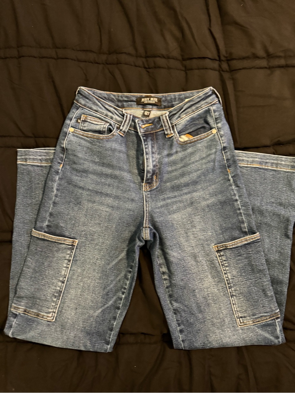 Women's Judy Blue Wide Leg Cargo Jeans